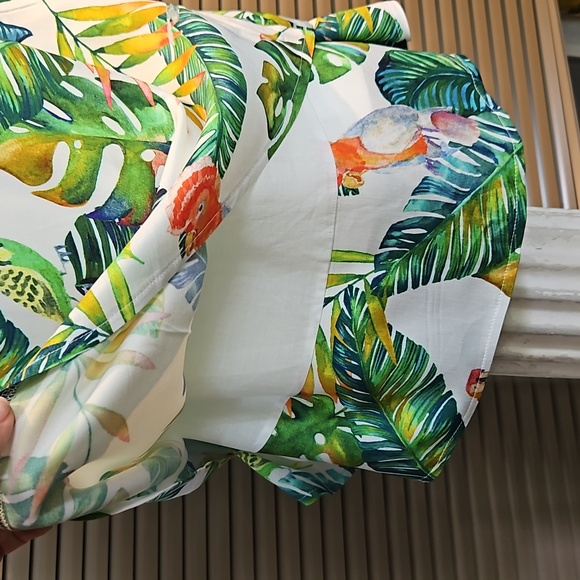 NWT Mexx tropical floral strap summer top, lined, viscose, 14 yrs fits UK 6-8-10 - Picture 12 of 17